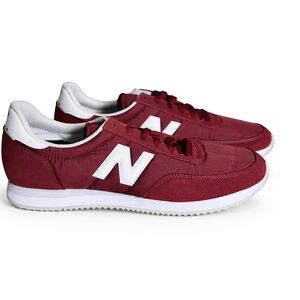 New Balance Burgundy and White Sneakers